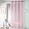 Image de Panneau a oeillets 140 x 280 cm etamine crash telma Rose Douceur d'Intérieur