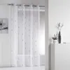 Image de Panneau a oeillets 140 x 260 cm voile sable fils chenille chenilla Gris Douceur d'Intérieur