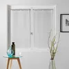 Image de Paire droite anneaux 2 x 60 x 90 cm voile tisse milza Blanc