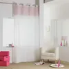 Image de Panneau a oeillets 140 x 240 cm voile sable imprime argent minnie Rose Douceur d'Intérieur