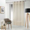 Image de Rideau Voilage à  illets "Carlin" 140x240cm Beige Lin