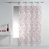 Image de Panneau a oeillets 140 x 240 cm voile sable brode petite fleur Blanc/Rouge Douceur d'Intérieur