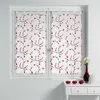 Image de Paire voilages 2 x petite fleur - 2 x 60 x 160 / blanc et rouge