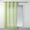 Image de Voilage a oeillets 140 x 240 cm polycoton uni mitsy Vert Douceur d'Intérieur