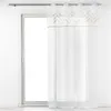Image de Panneau a oeillets 140 x 240 cm voile sable+top applique metal levi Blanc/or Douceur d'Intérieur