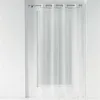 Image de Panneau a oeillets 140 x 240 cm voile sable+bande fantaisie etincelle Blanc Douceur d'Intérieur