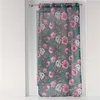 Image de Rideau Voilage à  illets "Flower Life" 140x240cm Pétrole