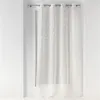 Image de Voilage a oeillets 140 x 240 cm voile sablé Melusine Blanc Douceur d'Intérieur