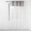 Image de Rideau Voilage à  illets "Vilanelle" 140x240cm Gris
