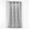 Image de Rideau Voilage à  illets "Zebra" 140x240cm Anthracite