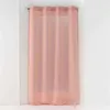 Image de Rideau Voilage à  illets "Sandra" 140x180cm Rose