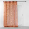Image de Rideau Voilage à  illets "Belflor" 140x240cm Terracotta
