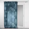 Image de Rideau Voilage à  illets "Esquisse" 140x240cm Bleu
