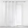 Image de Rideau Voilage à  illets "Brodé Edenia" 140x240cm Blanc
