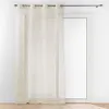 Image de Rideau Voilage à  illets Imprimé "Pandore" 140x240cm Blanc