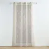 Image de Rideau Voilage à  illets Brodés "Galactee" 140x240cm Taupe