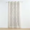 Image de Rideau Voilage à  illets Brodés "Berry" 140x240cm Taupe