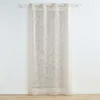 Image de Rideau Voilage à  illets "Karla" 140x280cm Taupe
