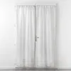 Image de Paire de Voilages Passe-Tringle "Filiane" 70x240cm Blanc