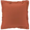 Image de Taie d'oreiller vp 63x63 cm percale uni 78 fils percaline +p. bourdon Terracotta Douceur d'Intérieur