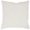 Image de Housse de coussin 60 x 60 cm microfibre unie lavee florette Blanc Douceur d'Intérieur