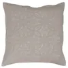 Image de Housse de coussin 60 x 60 cm microfibre unie lavee florette Taupe Douceur d'Intérieur