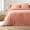 Image de Parure de lit gaze de coton rose Angelia 260x240