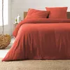 Image de Parure de lit gaze de coton rouge Angelia 260x240