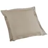 Image de Taie d'oreiller Biolina en coton biologique taupe 63x63