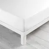 Image de Drap housse Biolina en coton biologique blanc bonnet 30 cm 140x190