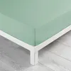 Image de Drap housse Biolina en coton biologique vert sauge bonnet 30 cm 140x190