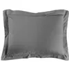 Image de Taie d'oreiller rectangle 50x70 cm - 100% coton Anthracite