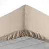 Image de Drap housse 90x190 cm - Bonnet 30 cm - 100% coton Sable