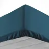 Image de Drap housse 180x200 cm - Bonnet 30 cm - 100% coton Bleu