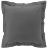 Image de Taie d'oreiller carrée 63x63 cm - Percale 100% coton Anthracite