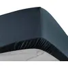 Image de Drap housse 160x200 cm - Percale 100% coton - Bonnet 30 cm Bleu nuit
