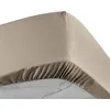 Image de Drap housse 160x200 cm - Percale 100% coton - Bonnet 30 cm Sable