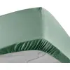 Image de Drap housse - 180 x 200 cm - Percale - 78 fils - Uni Tilleul