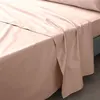 Image de Drap plat 2 personnes 240x300 cm - Percale 100% coton Nude