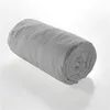 Image de Drap housse 160x200 double gaze de coton gris Douceur d'intérieur Angelia