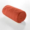 Image de Drap housse 160x200 double gaze de coton terracotta Douceur d'intérieur Angelia