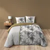 Image de Housse de couette 240x260 cm + taies - Palmiers Noir