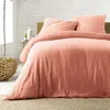 Image de Parure de lit gaze de coton rose Angelia 140x200