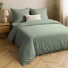 Image de Parure de lit 240x220 coton lavé sauge Douceur d'Intérieur Linella