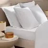 Image de Drap housse 140x190 coton lavé blanc Douceur d'Intérieur Linella