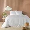 Image de Parure de lit 240x220 microfibre gaufrée blanc Douceur d'Intérieur Abelia