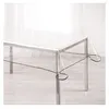 Image de Nappe imperméable rectangulaire en PVC 140 x 240 cm transparente anthracite