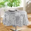Image de Nappe ronde (0) 160 cm pvc imprime persane Gris