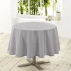 Image de Nappe ronde (0) 180 cm polyester uni essentiel Gris