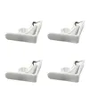 Image de Lot de 4 Pinces pour Nappe "Windy II" 6cm Blanc